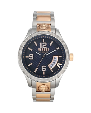 Shop Versus Reale Watch, 44mm In Blue/two-tone