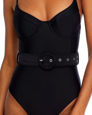 Noa Belted Bustier One Piece Swimsuit