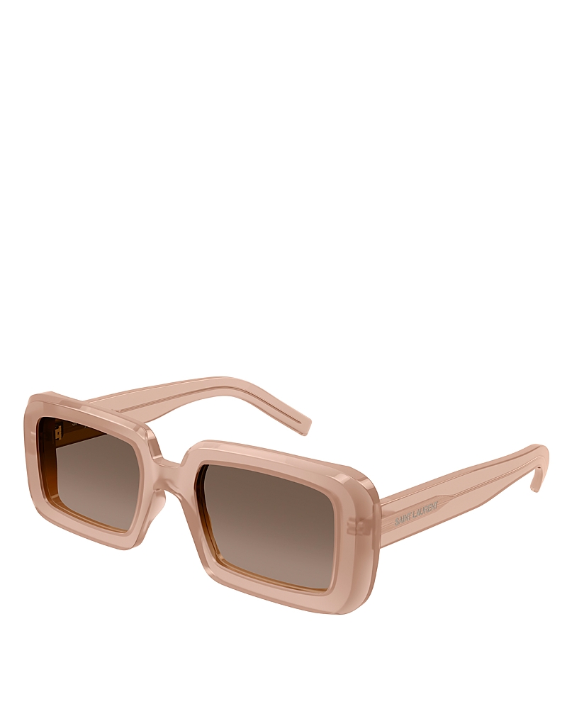 Saint Laurent Sunrise Fashion Icons Rectangular Sunglasses, 52mm
