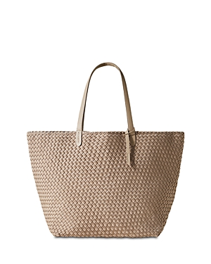 Naghedi Jet Setter Large Woven Tote In Cashmere
