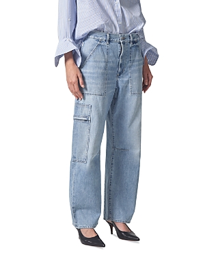 Shop Citizens Of Humanity Marcelle Cotton Low Slung Jeans In Cloud Nine