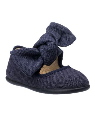 Elephantito - Unisex Linen Bow Mary Jane