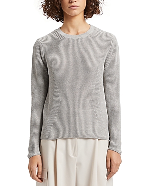 Marella Pioppo Crewneck Sweater In Wool White