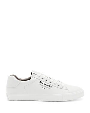 Allsaints Men's Underground Lace Up Low Top Sneakers In White