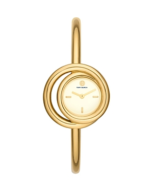 Tory Burch Miller Swirl Watch - Gold-tone Stainless Steel In Ivory/gold