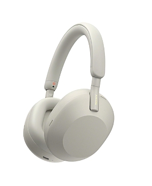Shop Sony Wireless Over-ear Noise Canceling Headphones In Silver-tone