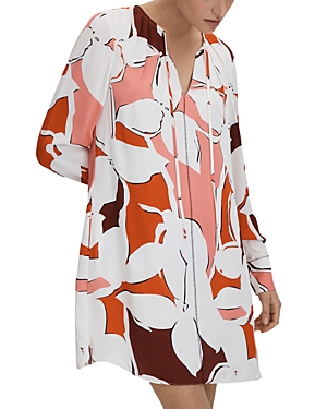 REISS TANYA PRINTED SHIFT DRESS