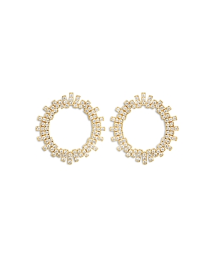 Shop Luv Aj Pave Ray Earrings In Gold
