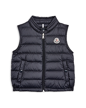 Shop Moncler Boys' New Amaury Down Vest - Baby In Navy