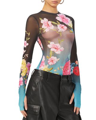 AFRM - Kaylee Printed Mesh Top