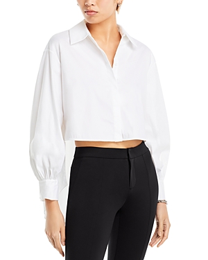 Shop Alice And Olivia Finley Shirt In Off White
