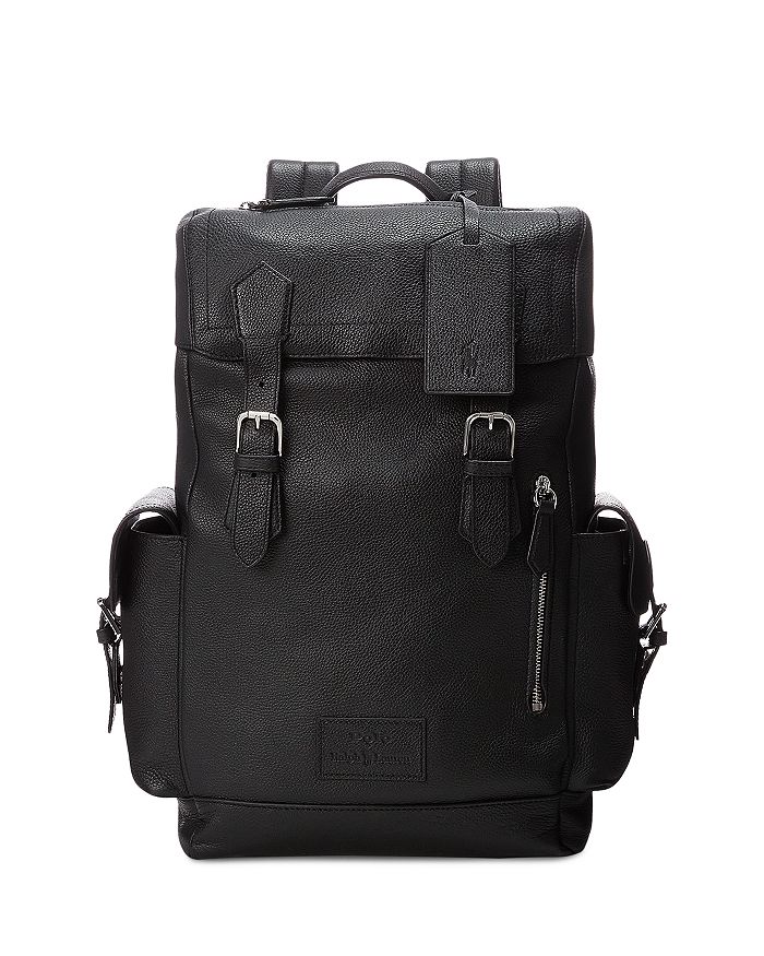 Polo Ralph Lauren Pebbled Leather Backpack | Bloomingdale's