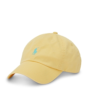 Shop Polo Ralph Lauren Cotton Chino Ball Cap In Corn Yellow