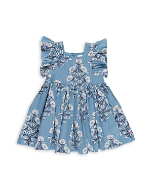 Pink Chicken Girls' Elsie Dress - Little Kid In Blue Floral