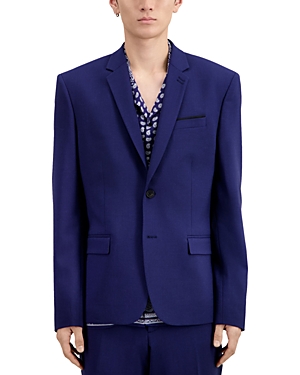 The Kooples Fitted Suit Jacket In Dark Blue