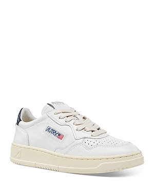 Shop Autry Women's Medalist Low Top Sneakers In White/space
