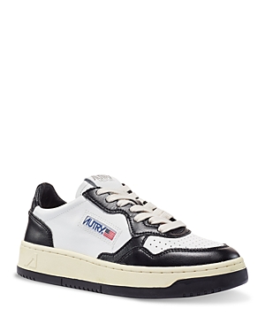 Autry Women's Medalist Low Top Sneakers In White/black