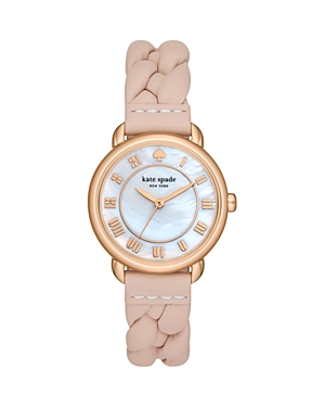 Shop Kate Spade New York Lily Avenue Watch, 34mm In Silver/pink