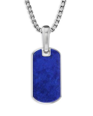 Men's Chevron Tag in Sterling Silver, 21mm