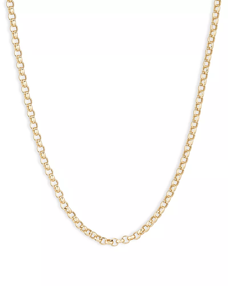 Adina Reyter 14K Yellow Gold Small Rolo Link Chain Necklace, 18
