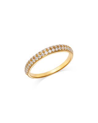 Bloomingdale's Fine Collection Diamond Pave Double Row Band in 14K Yellow Gold, 0.35 ct. t. w.