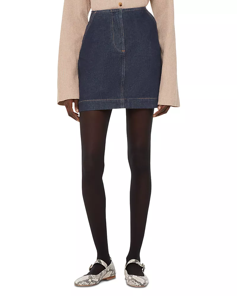 Whistles Denim Mini Skirt