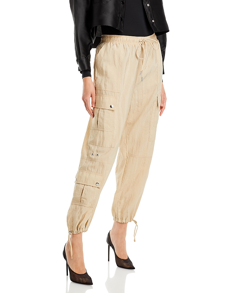Cinq À Sept Cinq A Sept Ruffle Nitsan Parachute Pant In Khaki