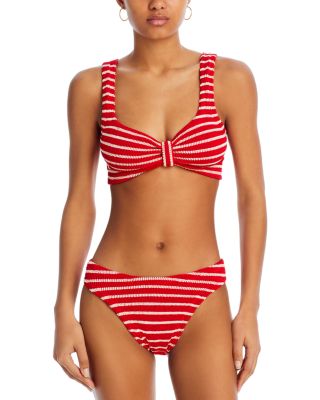 Hunza G TINABIKINICRINKLEBUBBLEGUM 関税送料込 Hunza G Bonnie Crinkle Bikini Top & Bottoms Set | Bloomingdale's