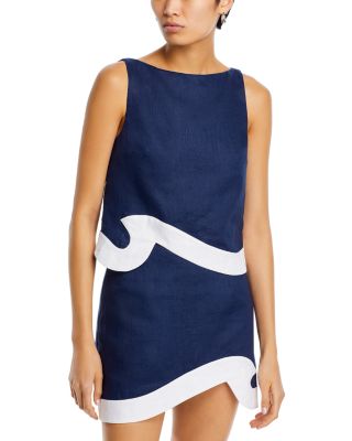 STAUD - Raphael Linen Wave Top