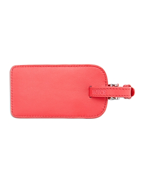 Royce New York Royce Leather Luggage Tag In Red