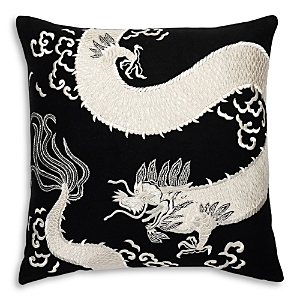 Natori Mayon Dragon Embroidery Pillow, 20 X 20 In Black