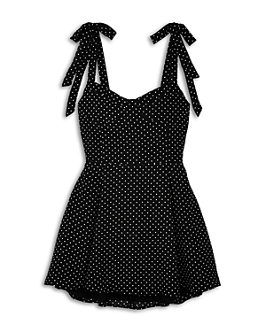Katiejnyc Girls' Tween Sadie Dress - Big Kid In Black/white Polka Dot