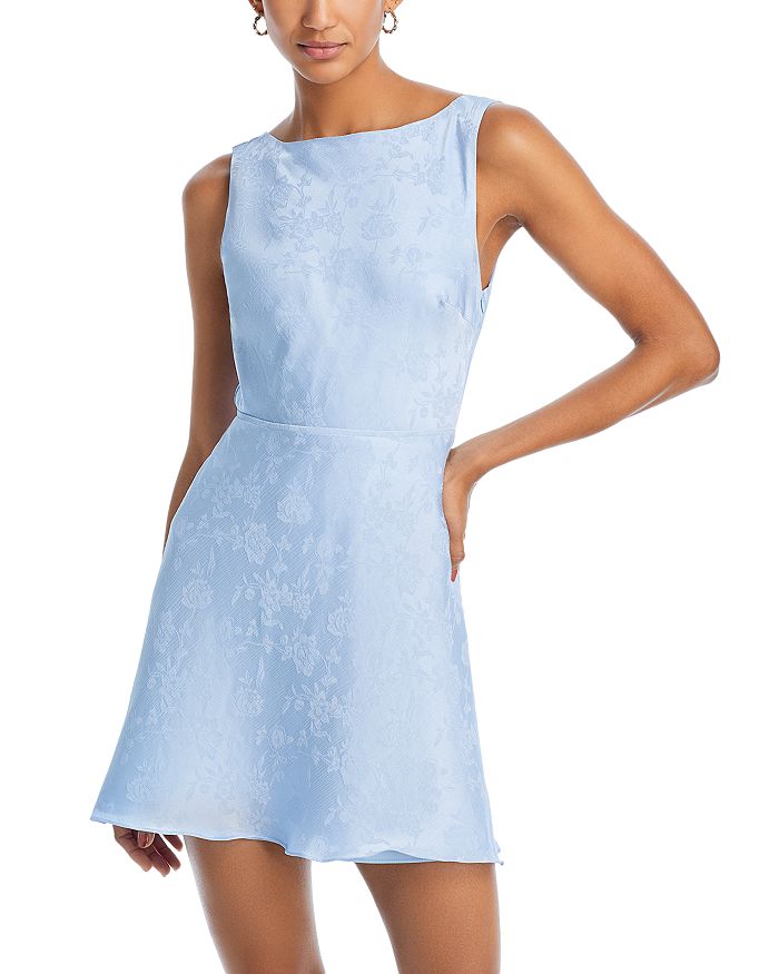 AQUA Silk Jacquard Mini Dress - 100% Exclusive Back to results - Women - Bloomingdale's