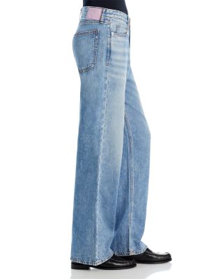 Logan Featherweight High Rise Wide Leg Jeans in Audrey