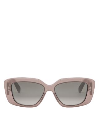 Triomphe Geometric Sunglasses, 55mm