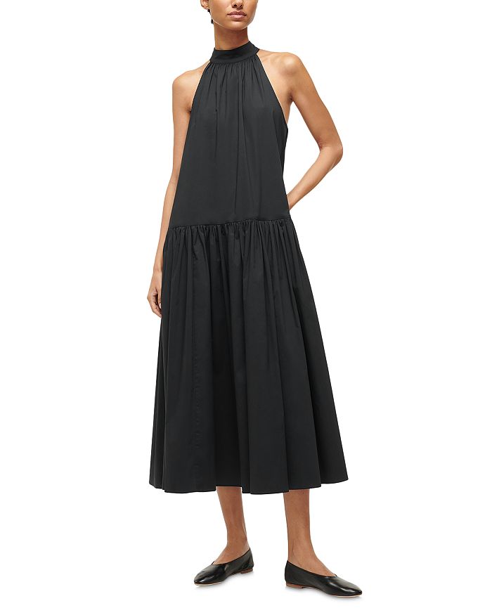 STAUD Marlowe Sleeveless Midi Dress | Bloomingdale's