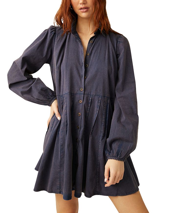 Free People Marvelous Mia Mini Shirt Dress Bloomingdale s