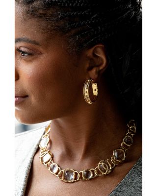 Berry Hoop Earrings in 18K Gold Plated 