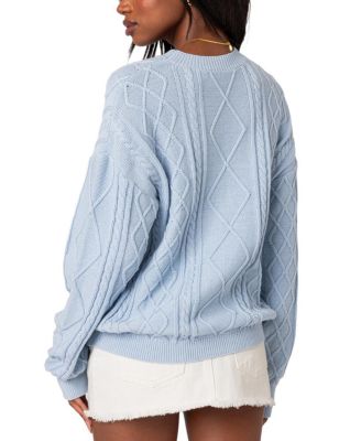 Jessy Cable Knit Oversized Sweater