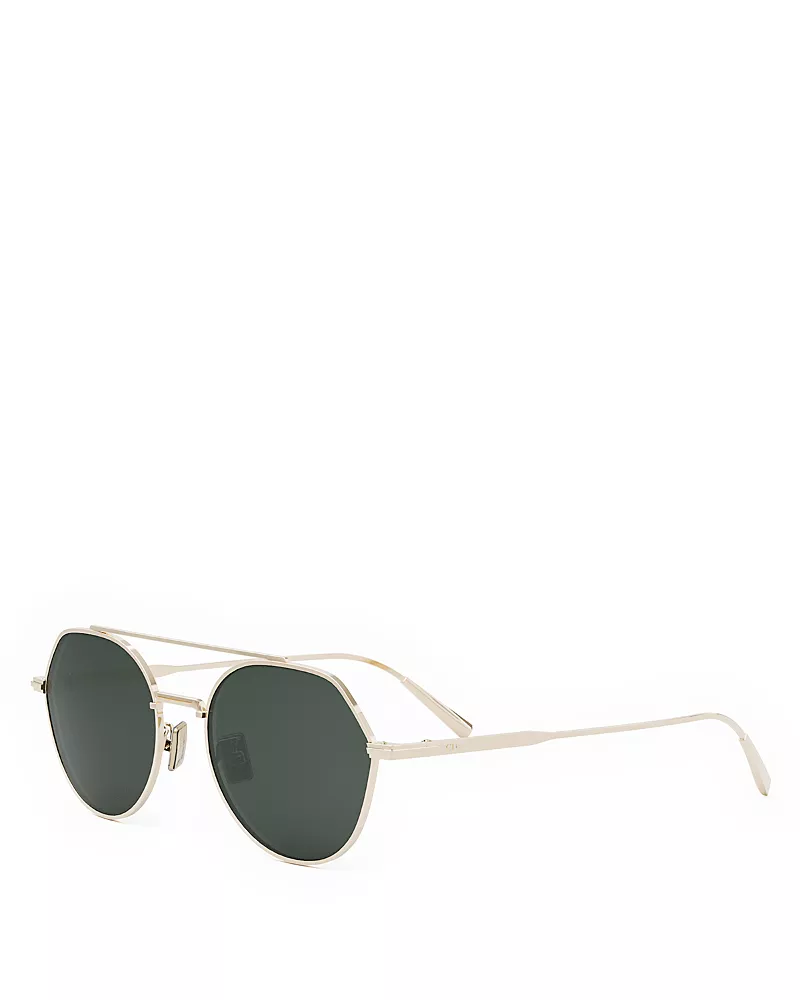 Dior DiorBlackSuit R6U Mirrored Geometric Sunglasses, 54mm