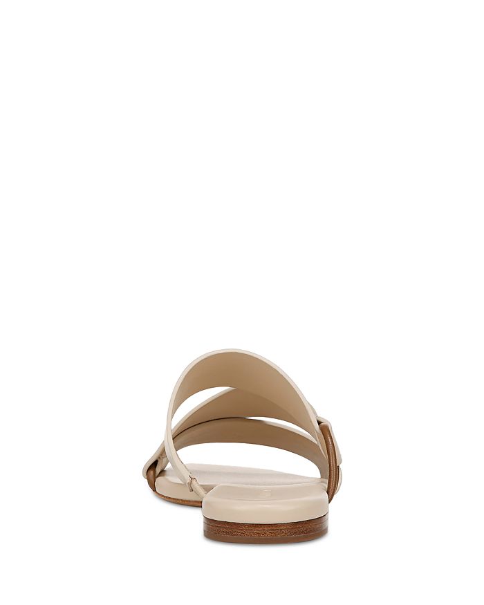 Shop Vince Women's Dulan Slip On Asymmetrical Slide Sandals In Beige