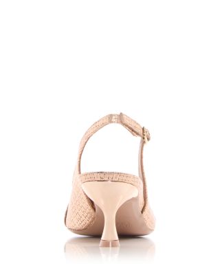 Women's Jama Embossed Slingback Kitten Heel Pumps