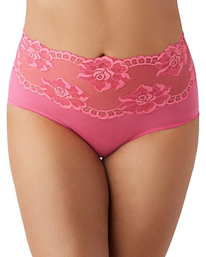 Shop Wacoal Light & Lacy Briefs In Hot Pink