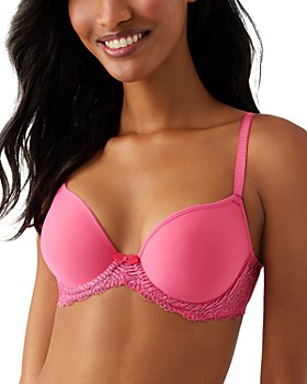 Floral Secrets Comfort Rose Bra, Floral Secrets Bra Push Up FitMe Rose  Embroidery Front Closure Wirefree Bra (Pink,34A/B 34A/B)