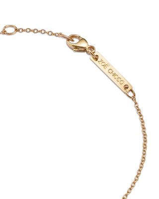 14K Yellow Gold Itty Bitty Symbols Star of David Disc Chain Bracelet