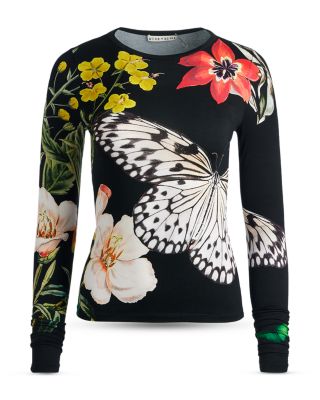 Alice and Olivia Delaina Long Sleeve Top | Bloomingdale's