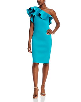 Express Cocktail & Party Bodycon One Shoulder Ruched Mini Dress With Built-In  Shapewear Green Women's XS
