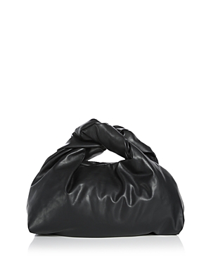 Shop A.l.c Paloma Twist Faux Leather Top Handle Bag In Black