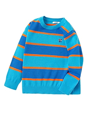 Balabala Boys' Striped Sweater - Baby, Little Kid In Blue