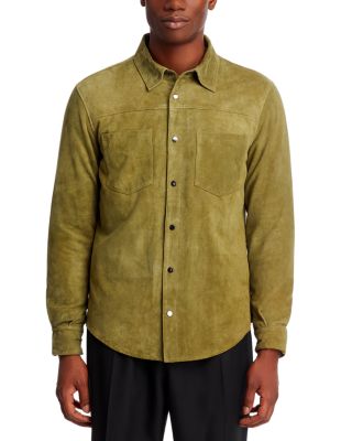 Leather Shirt Jacket